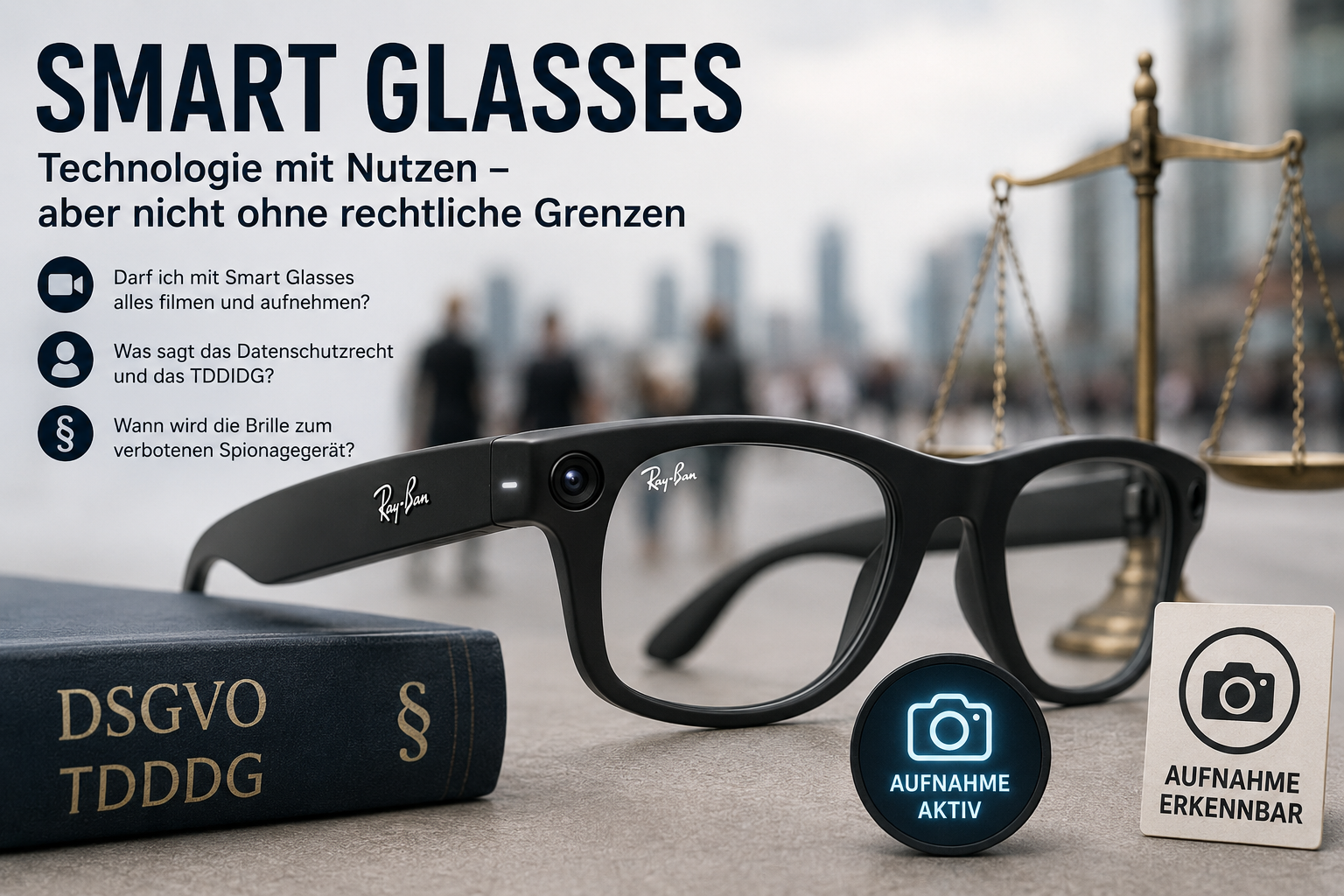 Smart Glasses in Deutschland: Praktische Technik oder verbotene Spionagegeräte?